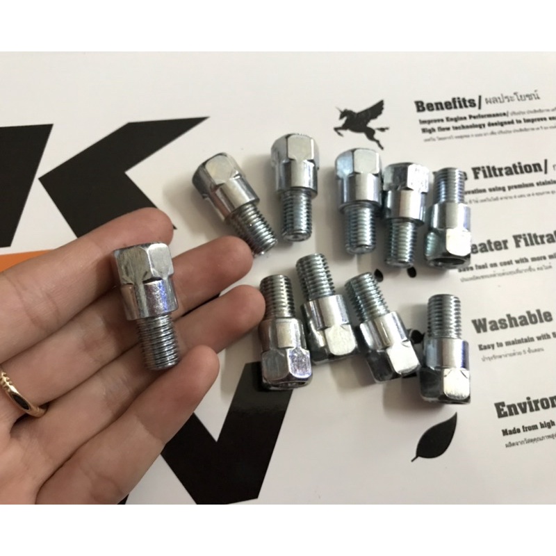 ỐC NỐI CHÂN KÍNH XE MÁY -LỖ 10 CHÂN 10LI-RĂNG THUẬN