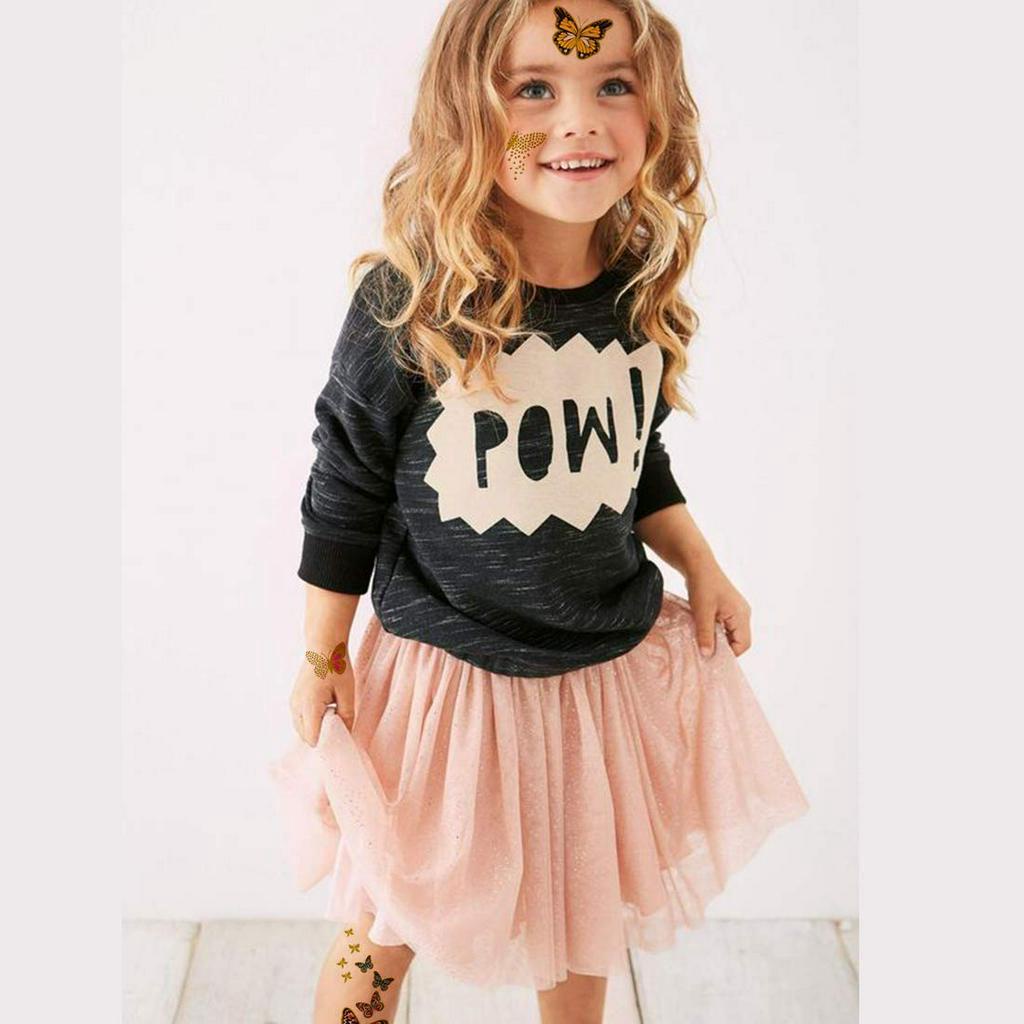 (Hàng Mới Về) Hình Xăm Dán Tạm Thời Chống Nước Chống Mồ Hôi Hình Bướm Cho Trẻ Em