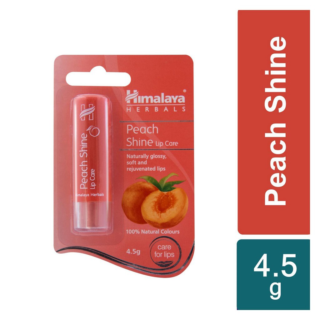 [Bản Chính Hãng] Son Dưỡng Ẩm Mùi Đào Himalaya Peach Shine Lip Care 4.5g