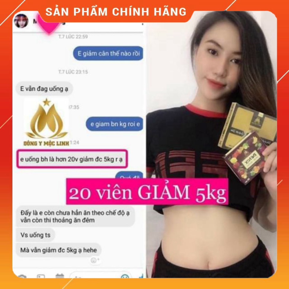 Giảm Cân Slim X3 Đông Y Mộc Linh (Tặng 1 hộp detox tan mỡ ban đêm ,free ship liên hệ Shop)