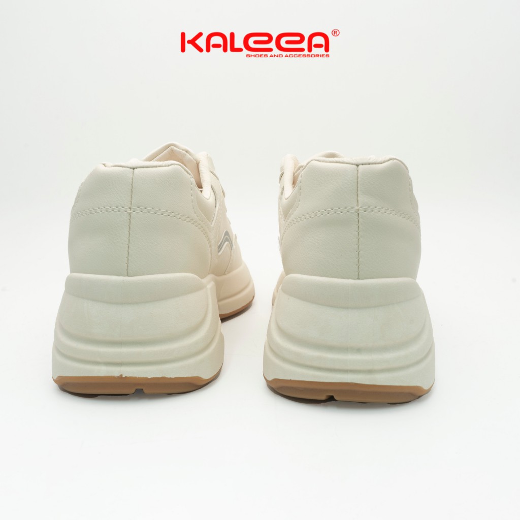 Giày Thể Thao Nữ KALEEA T10 Sneaker Da Độn Đế Cao 5p