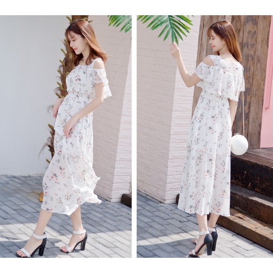 (CÓ SẴN)ĐẦM MAXI HOA TRẮNG ĐI BIỂN- ĐẦM DẠO PHỐ HOA TRẮNG DỊU DÀNG | BigBuy360 - bigbuy360.vn