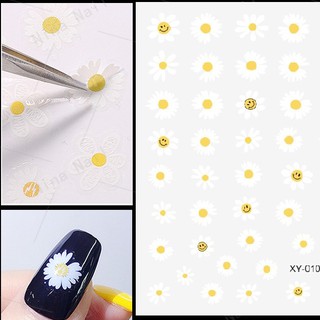 Sticker nails hoa cúc - hình dán móng 3D