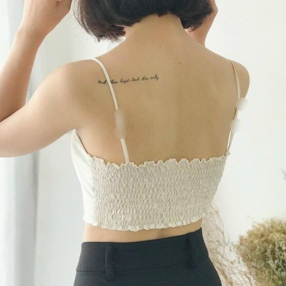 Áo 2 dây may nhún sau lưng