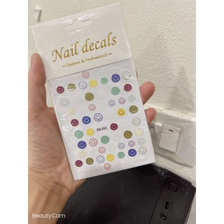 Sticker trang trí nail mặt cười dd553