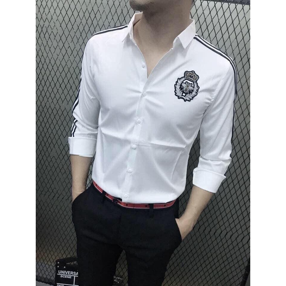 Áo sơ mi nam Vải Lụa Thái chống nhăn ảnh thật | BigBuy360 - bigbuy360.vn