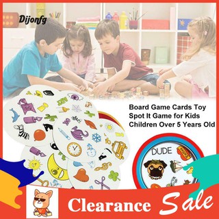 ♑Di Kids Children Find Cards Board Spot It Dobble Game Family Gathering Party Toy