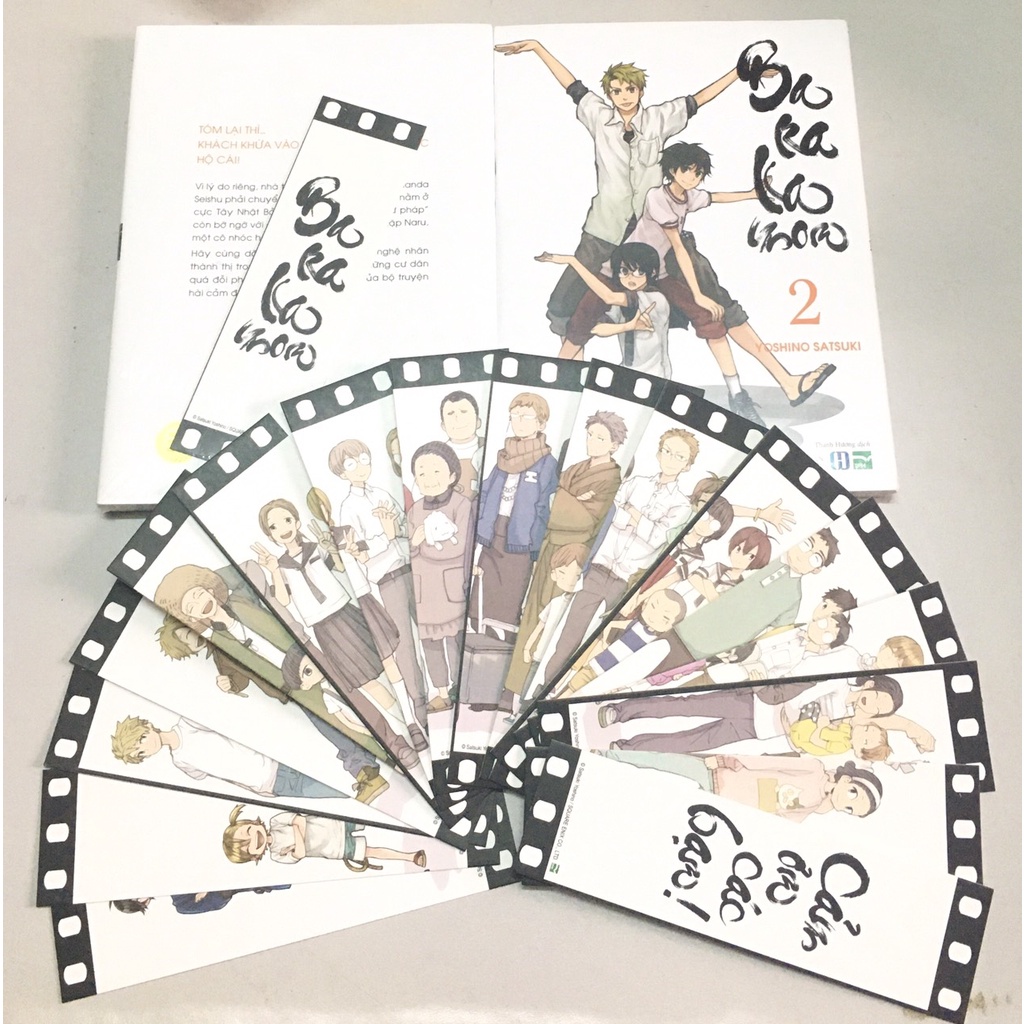 Combo 18 bookmark Thước phim ký ức Barakamon