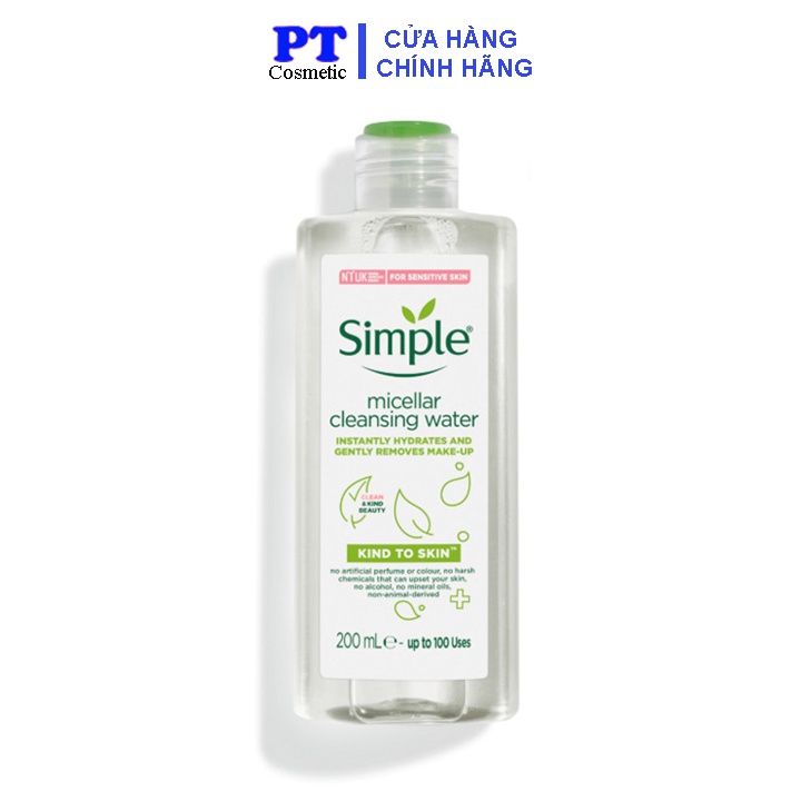 Nước Tẩy Trang Simple Micellar Cleansing Water 200ml