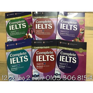 Bộ complete ielts - in đen trắng - bìa màu - khổ a4