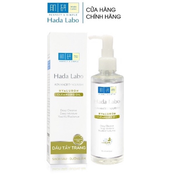 Dầu tẩy trang Hada Labo Advanced Nourish Hyaluron Cleansing Oil 200ml