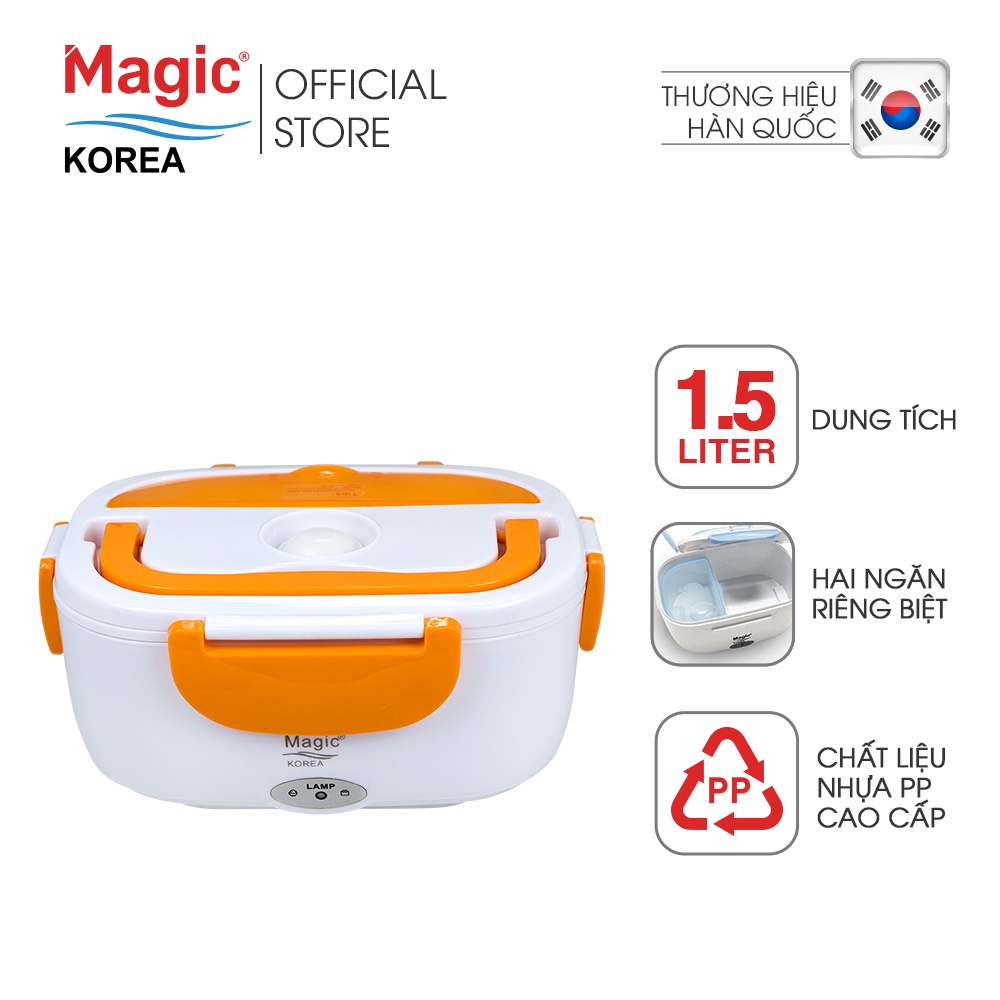 [Mã BMLTA50 giảm 10% đơn 99K] Hộp cơm điện hâm nóng Magic Korea A03 (Xanh)