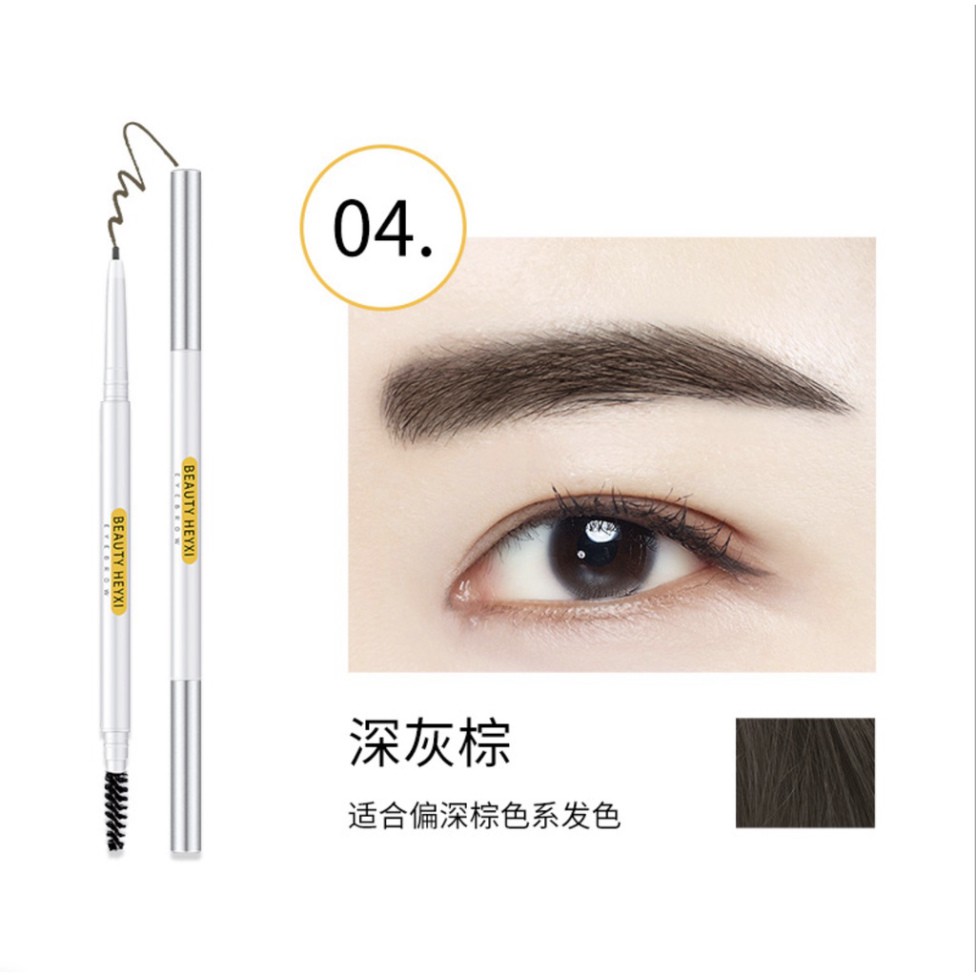 Chì kẻ mày 2 đầu nét mảnh HEYXI Verythin Eyebrow Pencil HCKM1