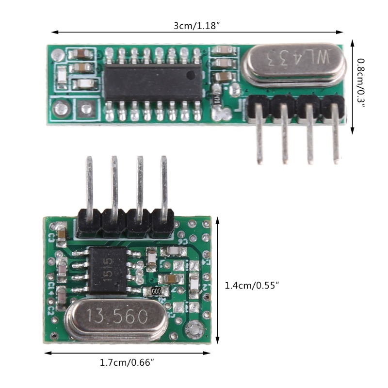 Mô Đun Truyền Nhận Tín Hiệu Không Dây ARM MCU WL DIY 433MHZ 433MHZ RF