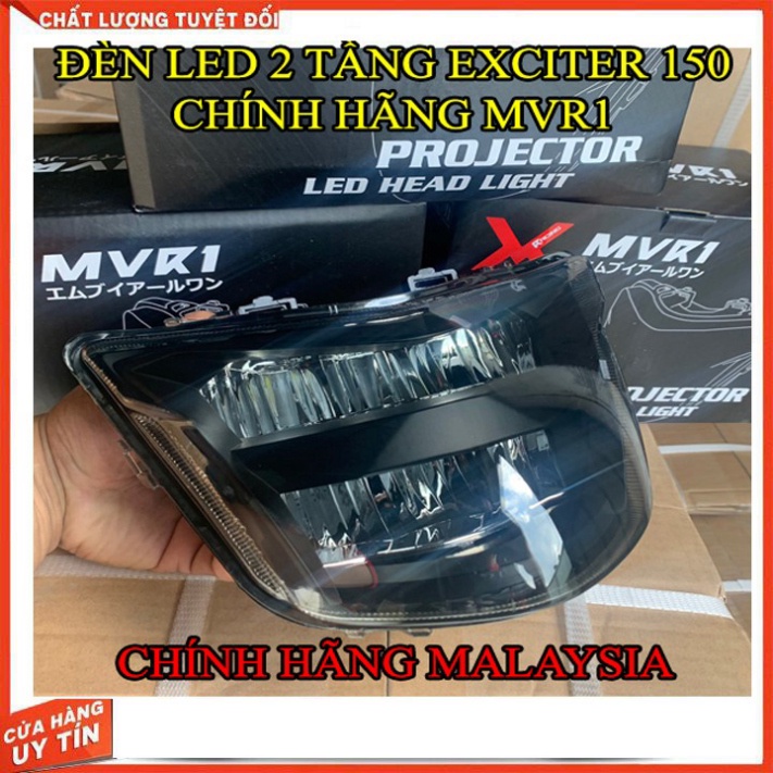 Đèn LED 2 Tầng MVR1 Cho Exciter 150 Màu Đen Khói Sport