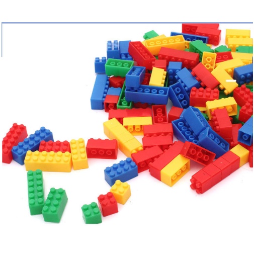 Khối xếp hình gạch lego DUPLO hàng cực đẹp - Nhựa ABS - Bán theo Kg (360-430 mảnh)