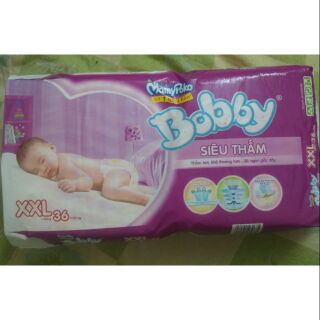 Tã dán siêu thấm Bobby Size XXL36