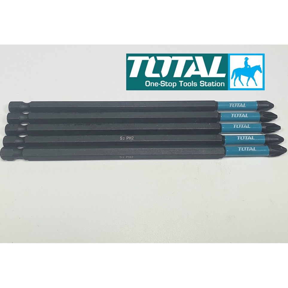 Bộ 10 mũi bắt vít bake có từ dài 15cm PH2 x 150mm Total TACIM16PH263