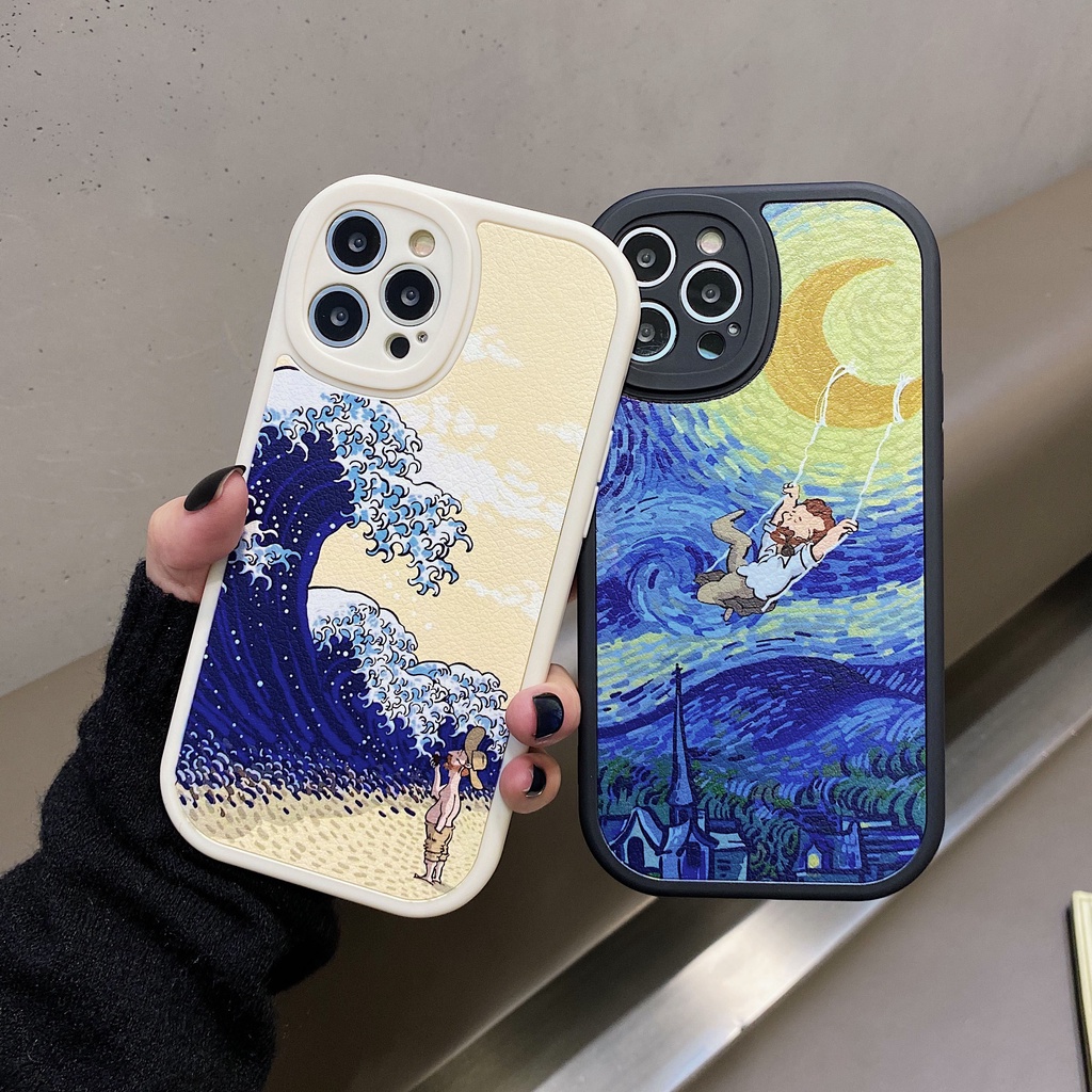 Ốp Điện Thoại Họa Tiết Tranh van gogh Dành Cho iphone 14 13 pro max 12pro 11 xsmax xr 7plus 8plus