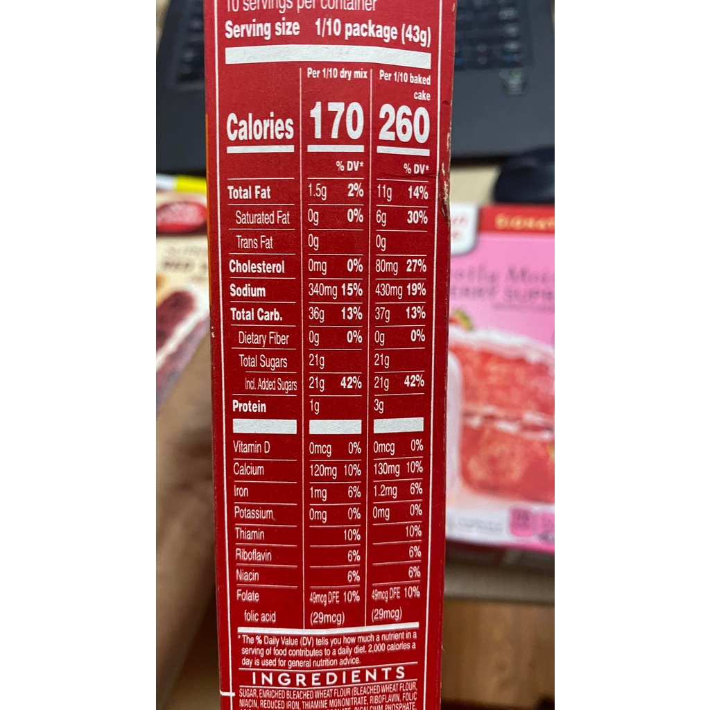 Bột làm bánh pha sẵn Cake Mix Butter Golden Duncan Hines 432g - USA