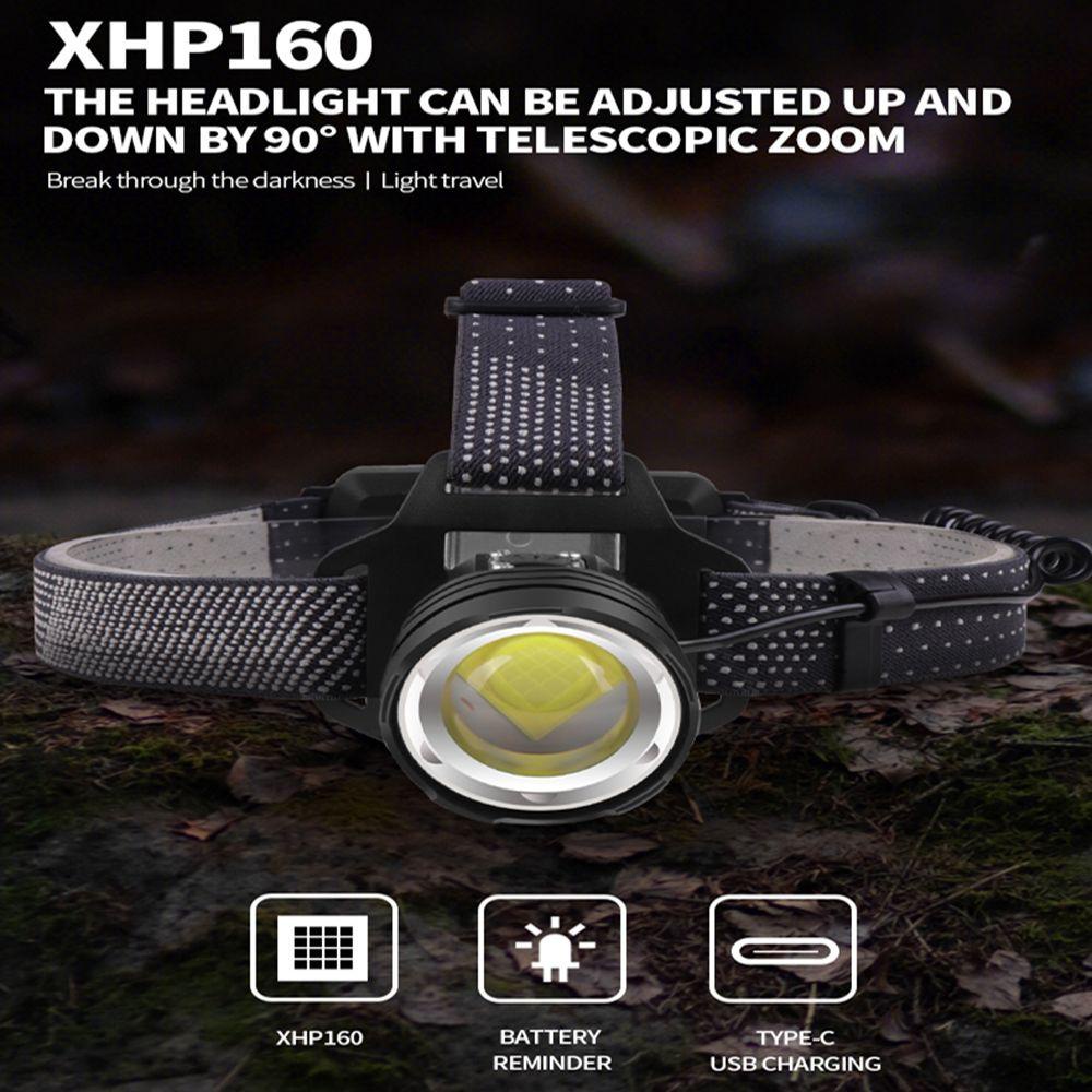 GOGOUP Đèn Đeo Trán XHP160 Siêu Sáng Tiện Dụng Khi Đi Cắm Trại