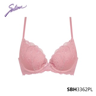 Áo Lót Mút Vừa Nâng Ngực Tự Nhiên Phối Ren Màu Hồng Nhạt Fashion Soft Doomm By Sabina SBH3362PL