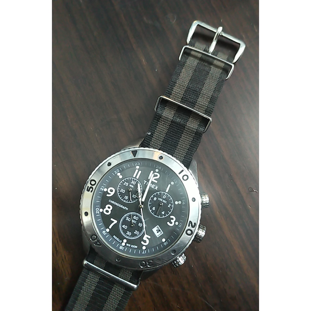Đồng hồ unisex Timex T2N747 dây vải hàng 2hand cực mới chính hãng
