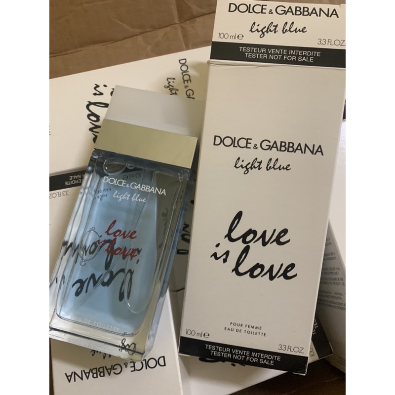 Nước hoa tester d&amp;g light blue love is love edt 100ml (hộp test như hình)