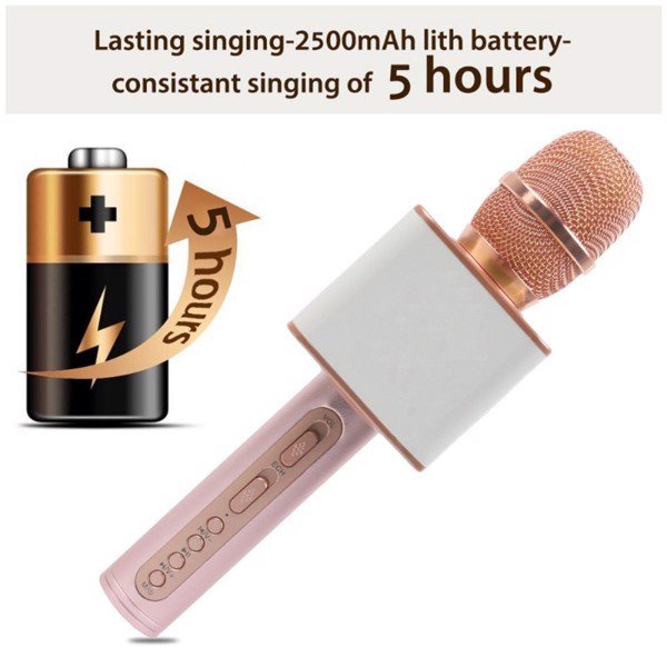 Micro karaoke bluetooth không dây SD-08 loa bass chuẩn âm thanh chân thật TL7793