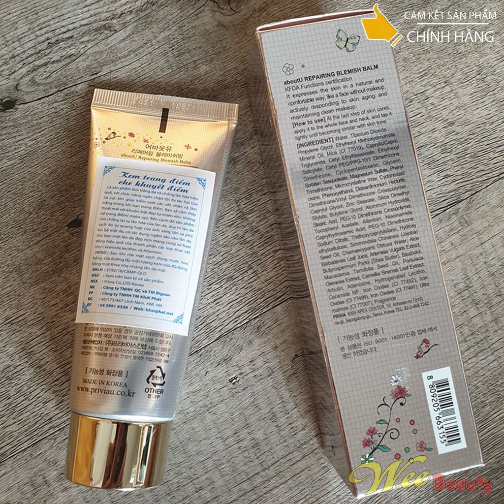 Kem Trang Điểm Che Khuyết Điểm, Làm Trắng Da 50ml - Privia [Hàn Quốc] | BigBuy360 - bigbuy360.vn