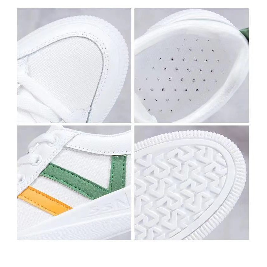 Giày trắng nữ / phiên bản Hàn Quốc / học sinh / giày bệt / đế dày / giày thể thao / giày du lịch