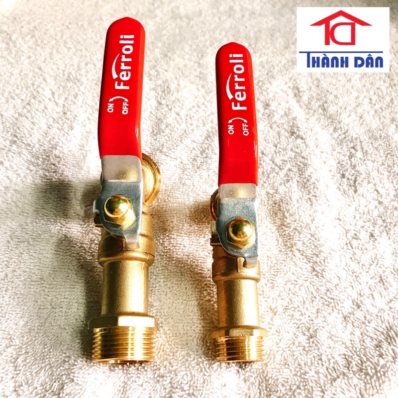 VÒI HỒ Vòi đồng xả nước DN15 1/2 DN20 3/4 FERROLI chất lượng cao lắp đặt chậu rửa nhà bếp