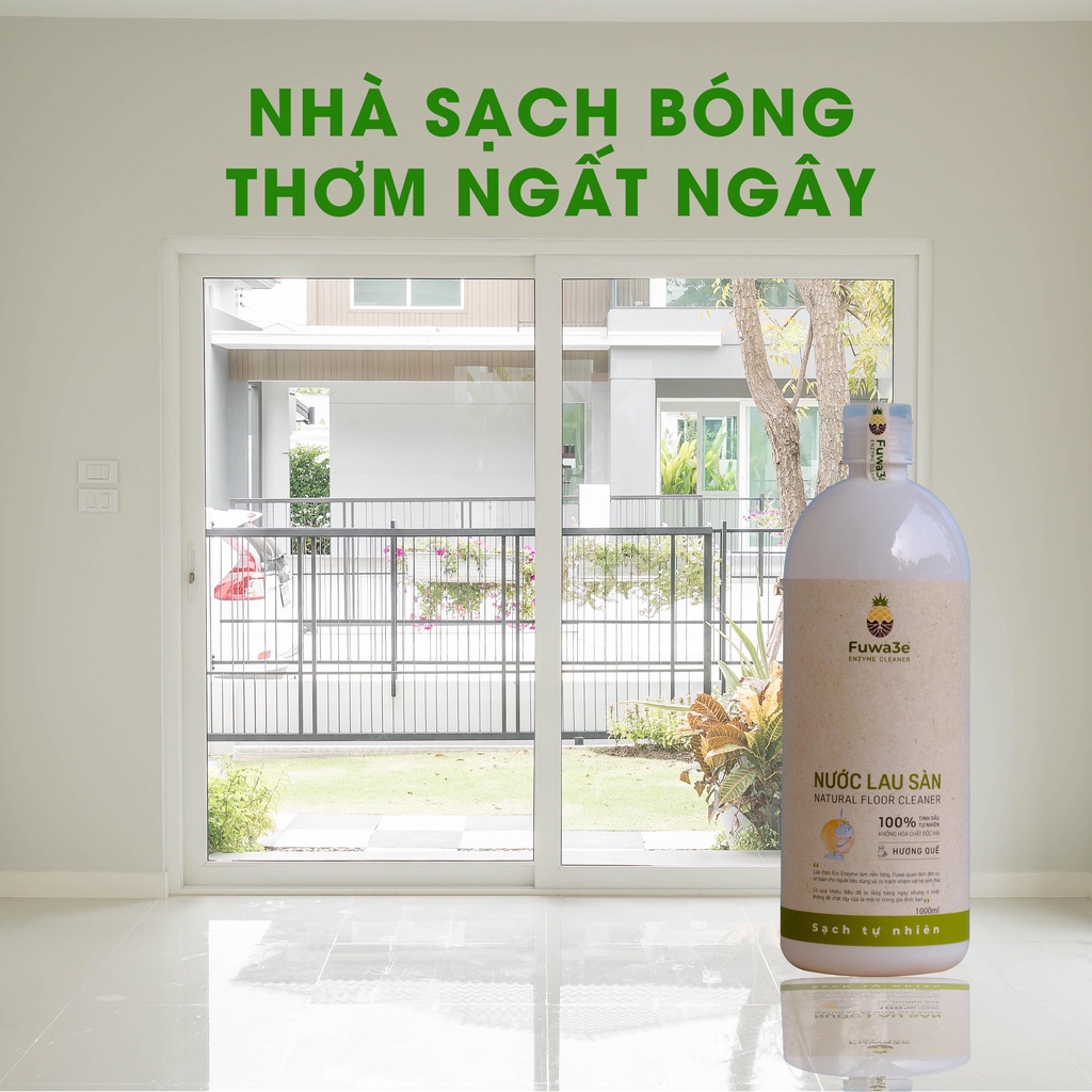 Nước Lau Sàn Quế Fuwa3e -hữu cơ đuổi muỗi diệt khuẩn đậm đặc 1L