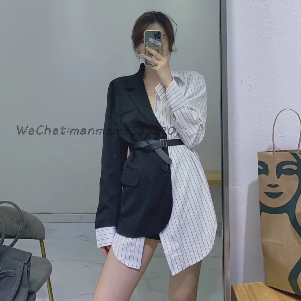 COZOK Áo khoác blazer tay dài thời trang cá tính