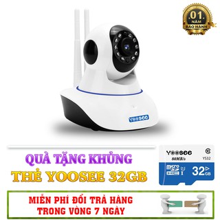Camera giám sát yoosee 2 râu - độ phân giải 720p - tặng thẻ yoosee 32gb