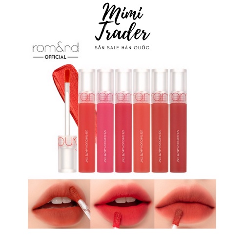 Son Kem Lì Romand See Through Matte Tint