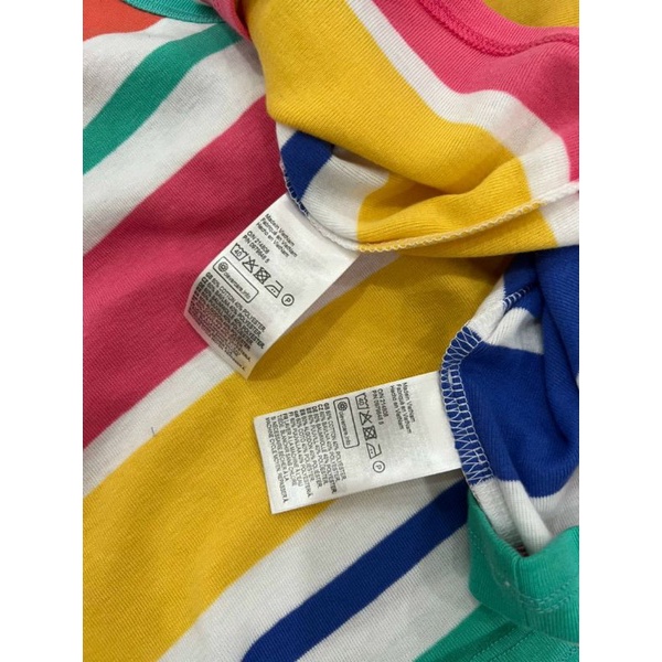 Áo crop top 45cm dáng ba lỗ ngược chất thun cotton sọc nhiều màu H.M