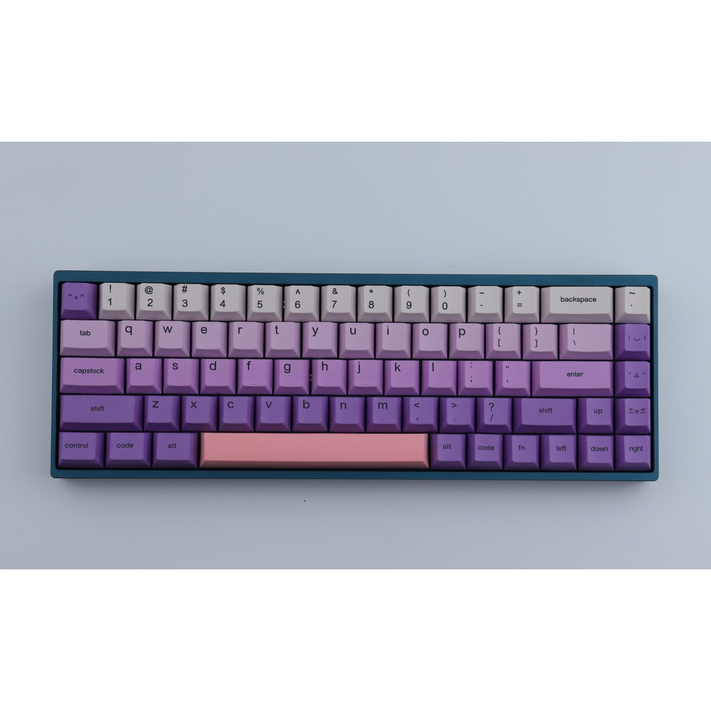 GMK màu tím dễ thương Keycaps, 129 phím PBT Keycaps Cherry Profile DYE-SUB Cá nhân hóa GMK Keycaps cho bàn phím cơ