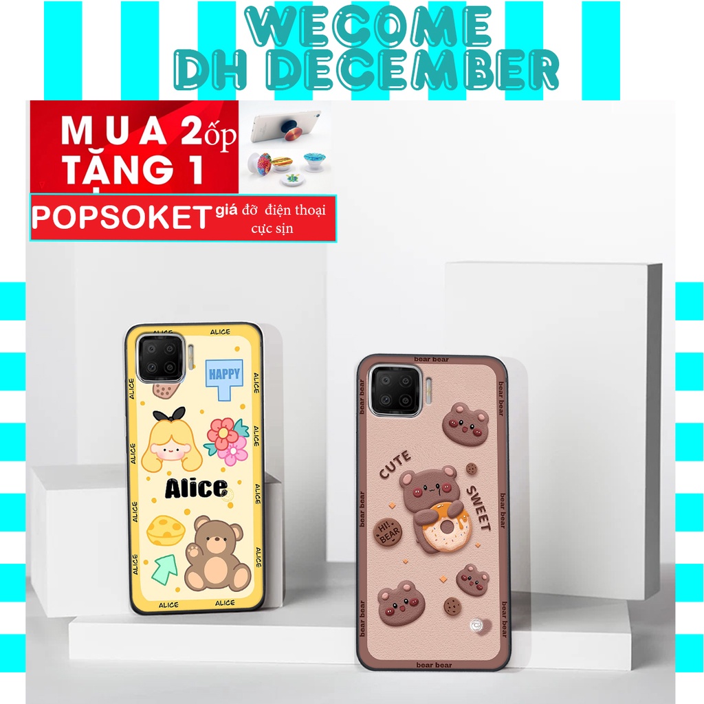 Ốp lưng Oppo A73  in hình 3D gấu mới nhất - sang - chảnh - ĐẸP- BỀN