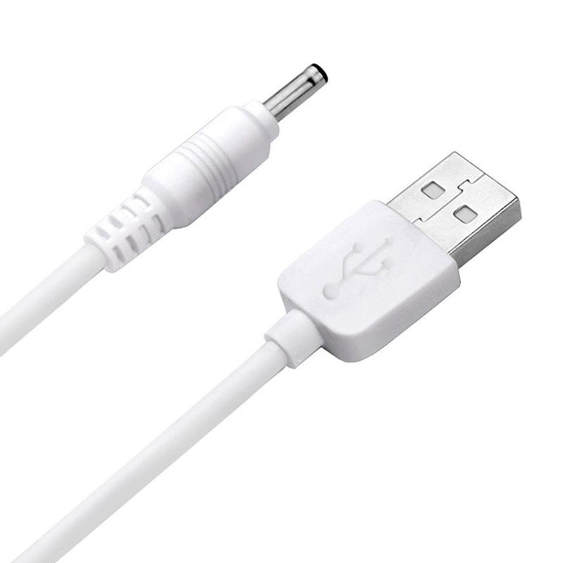 Cáp sạc chuyển đổi cổng USB sang DC 3.5V dài 100cm chuyên dụng cho máy rửa mặt Foreo Luna/Luna 2/Mini/Mini 2/Go/Luxe