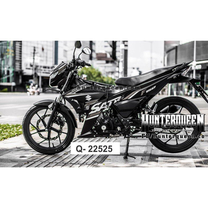 Tem rời xe Raider FI đen bạc – Thay đổi chi tiết, màu sắc, chất liệu theo ý khách, làm được cho mọi dòng xe. Tem chế đẹp