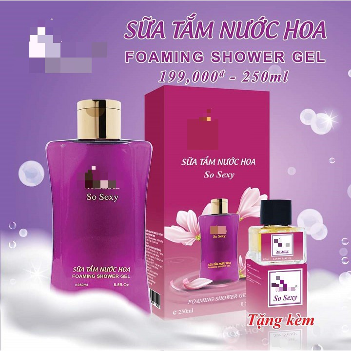 Sữa tắm hương nước hoa ( GOOD GIRL ; SO SEXY) 250ML + Tặng nước hoa mini 5ML