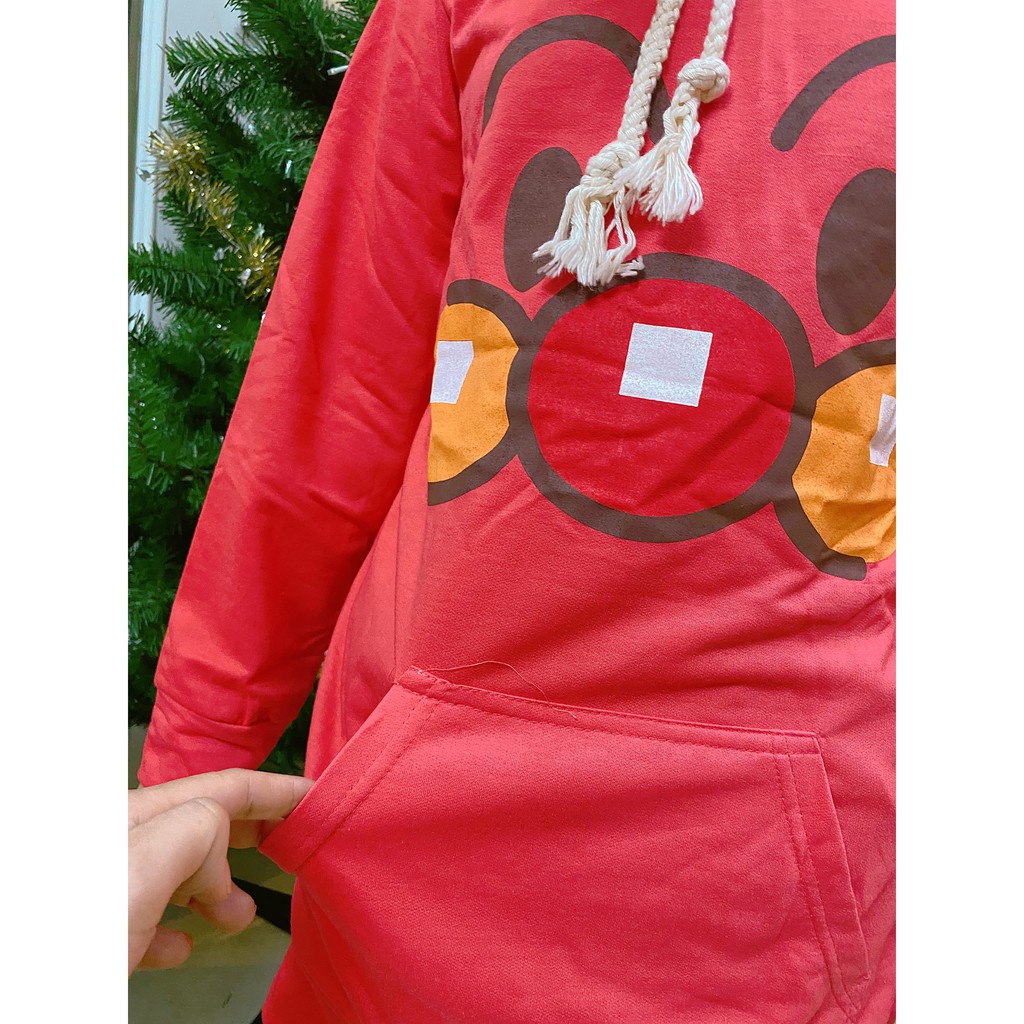 Ship nhanh 2h  Áo hoodie dài tay in hình hoạt hình - Áo Thun Dài Tay Có Nón