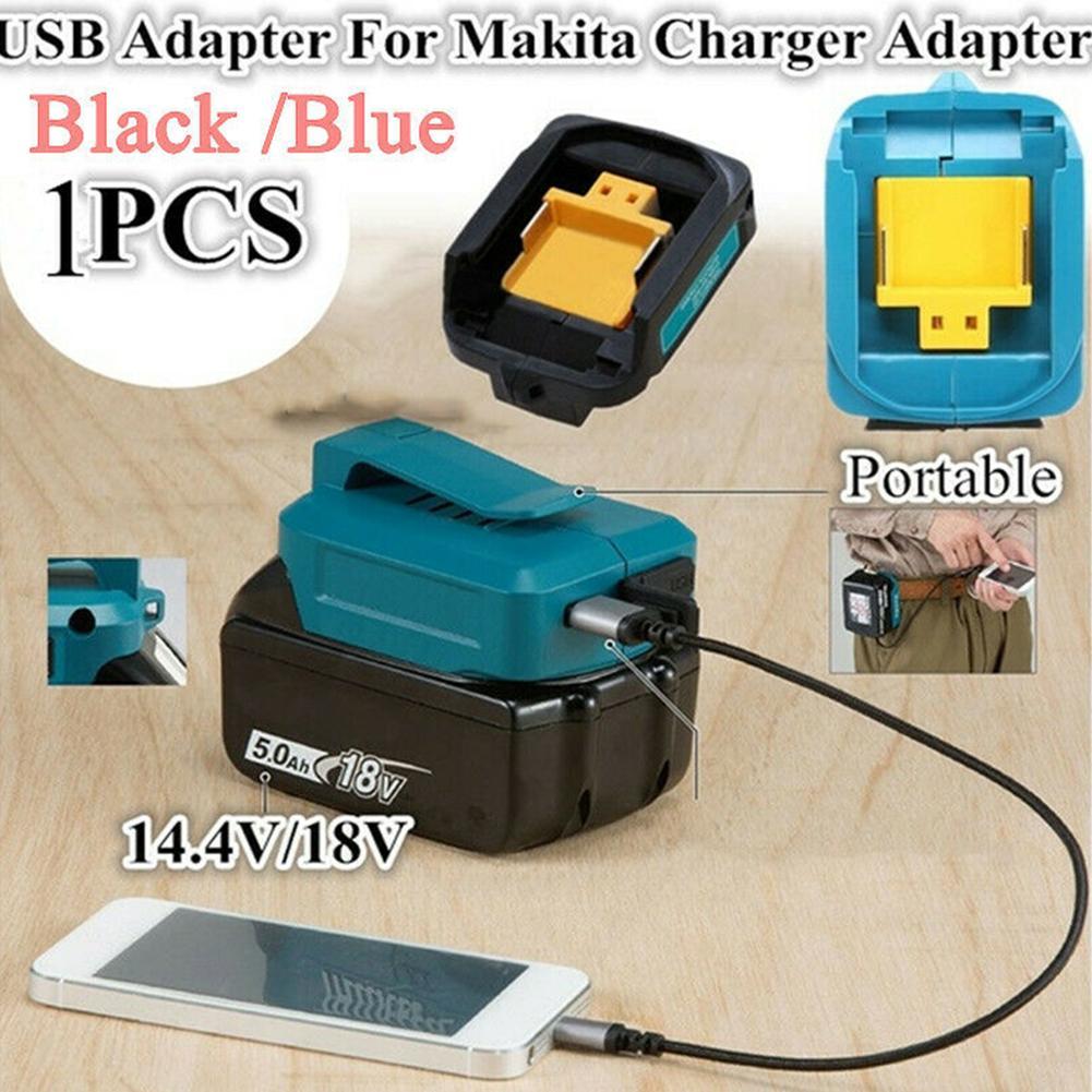 1 Pcs USB Port Phone Charger Adapter Li-ion Battery For Makita 18V 14.4V BL1815 BL1830 BL1840 BL1850