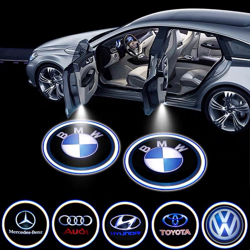 Đèn led chiếu logo cửa xe ô tô- GIÁ 1 CHIẾC