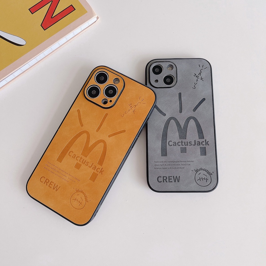 Bao Da Điện Thoại Họa Tiết travis scott Cho iphone x xs xr 11 12 13 14 pro max Ốp