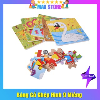 Bảng gỗ ghép hình 9 miếng ,16 miếng