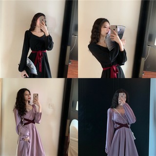 Đầm Tiểu Thư Nữ Tính Nịch Eo Tôn Dáng