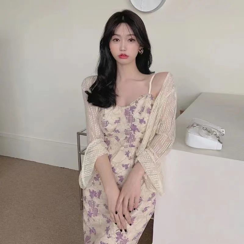 Bộ Áo Cổ Yếm Phối Ren Dáng Ôm Thời Trang Mùa Hè Pháp Cho Nữ