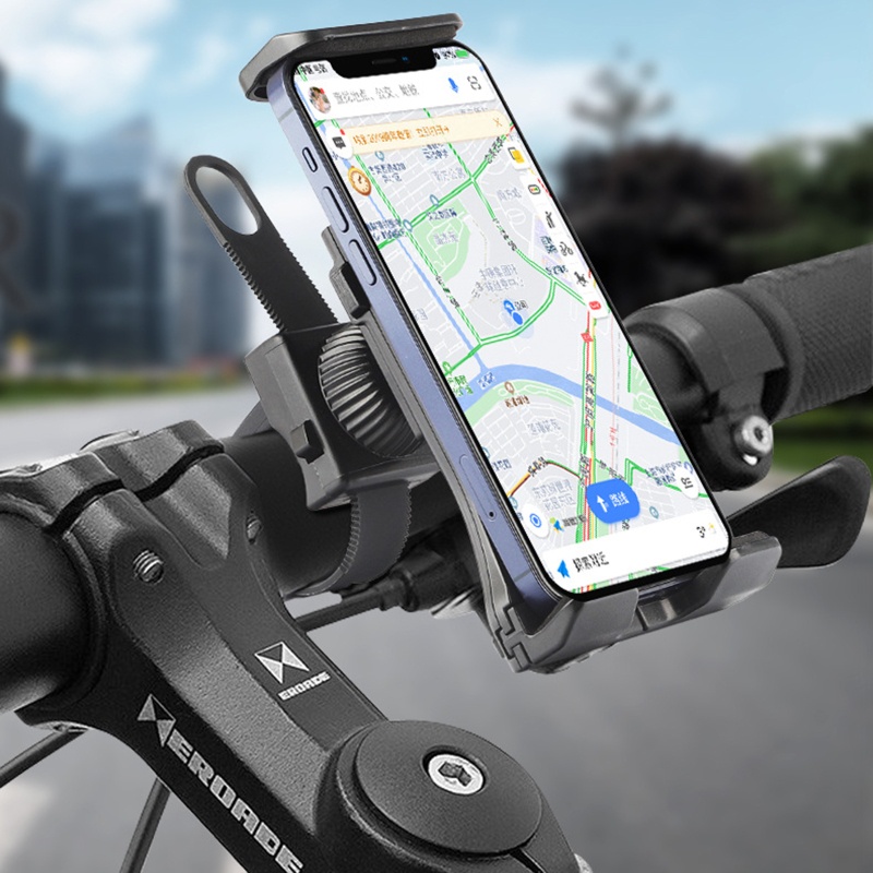 Giá Đỡ Điện Thoại / Máy Tính Bảng Kích Thước 4.7-11 inch Có Thể Điều Chỉnh Gắn Tay Lái Xe Đạp